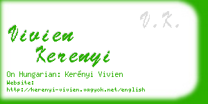 vivien kerenyi business card
